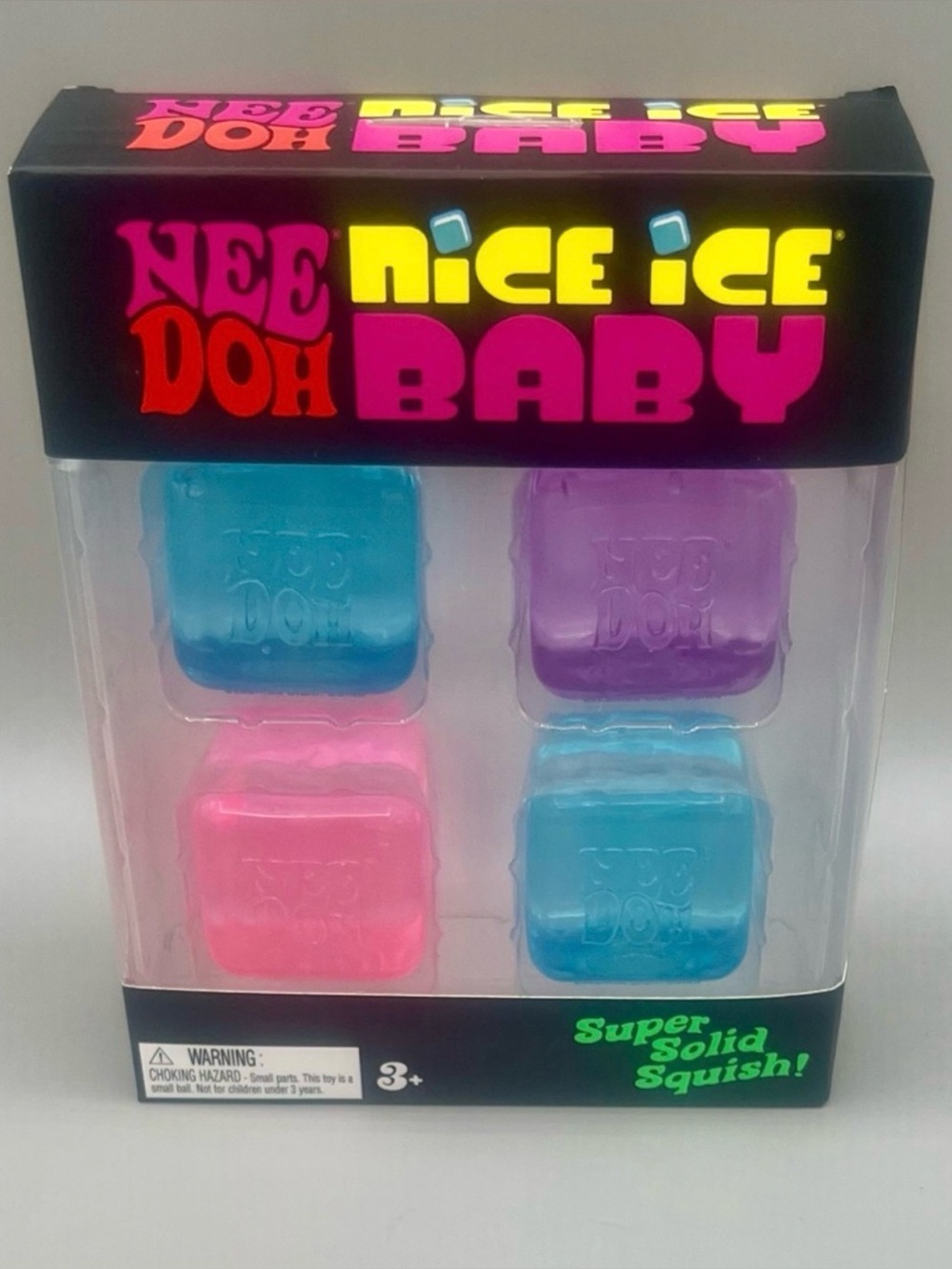 Authentic NEEDOH Nice Ice Baby 4,Mini Cubes Blue, Purple, Pink 💙💜🩷 NEW